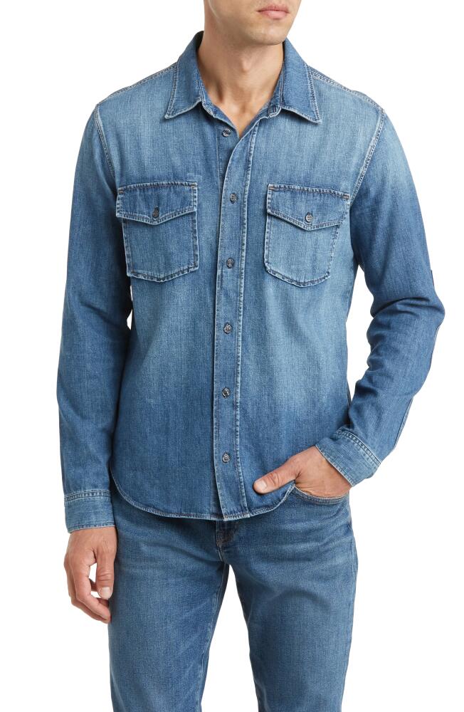 Citizens of Humanity Cairo Denim Button-Up Utility Shirt in Recess Cover