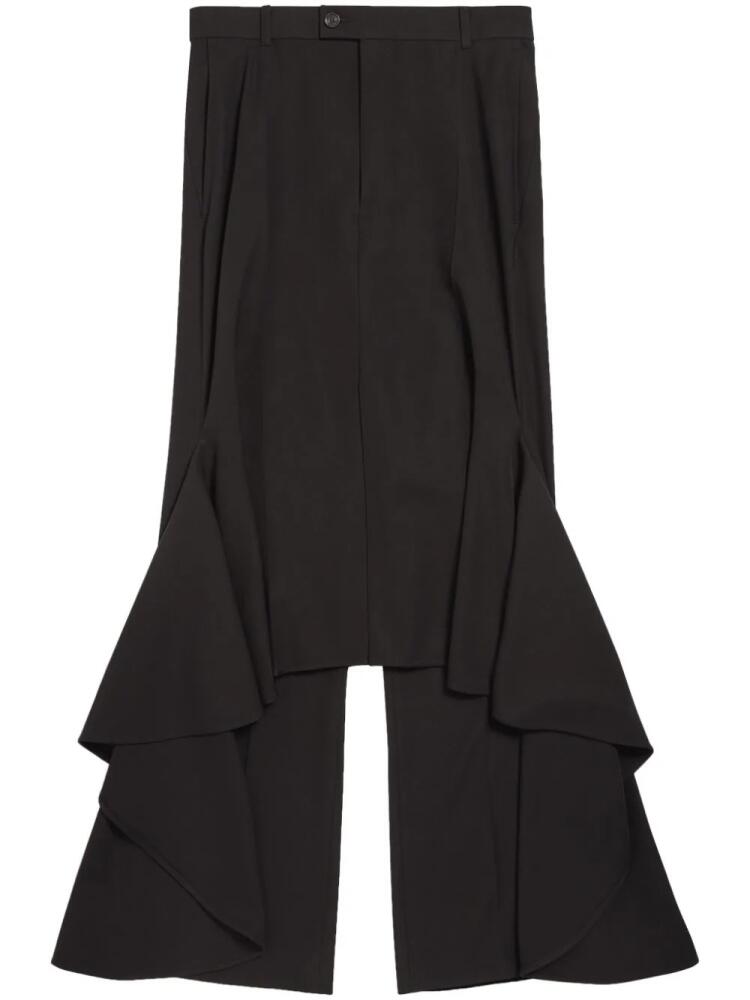 Balenciaga Deconstructed Godet maxi skirt - Black Cover