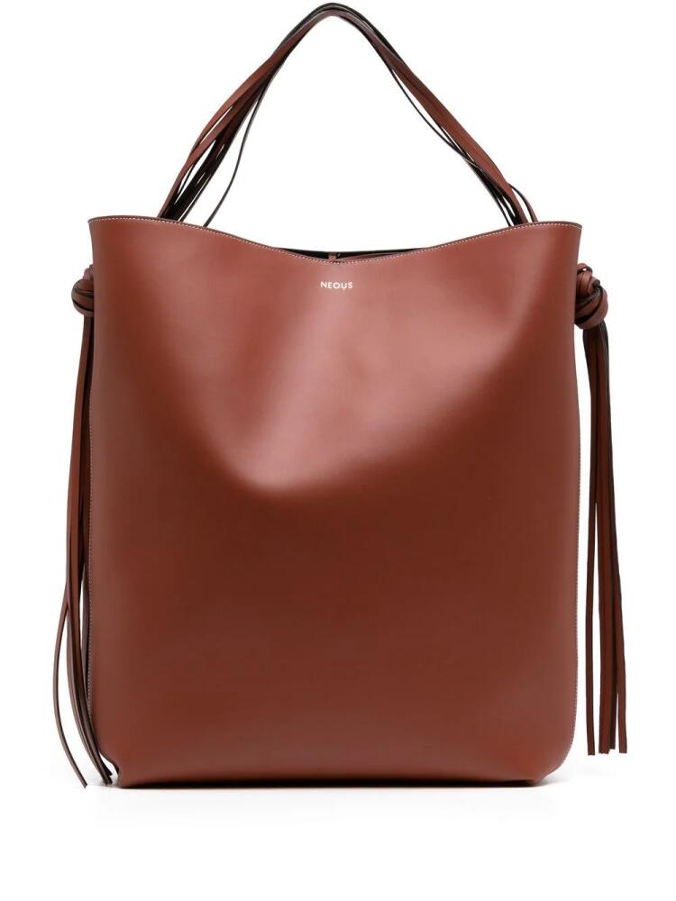 NEOUS Saturn leather tote bag - Brown Cover