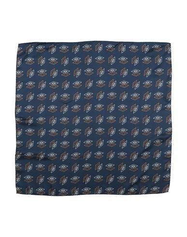 Franco Bassi Man Scarf Midnight blue Silk Cover