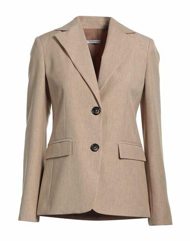 Biancoghiaccio Woman Blazer Sand Polyester Cover