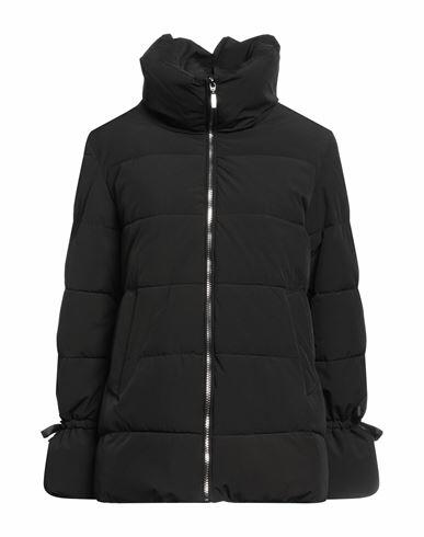 Iesse Woman Puffer Black Polyester Cover