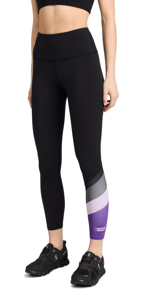 P. E NATION Pole Position 7/8 Leggings Black/Royal Lilac Cover