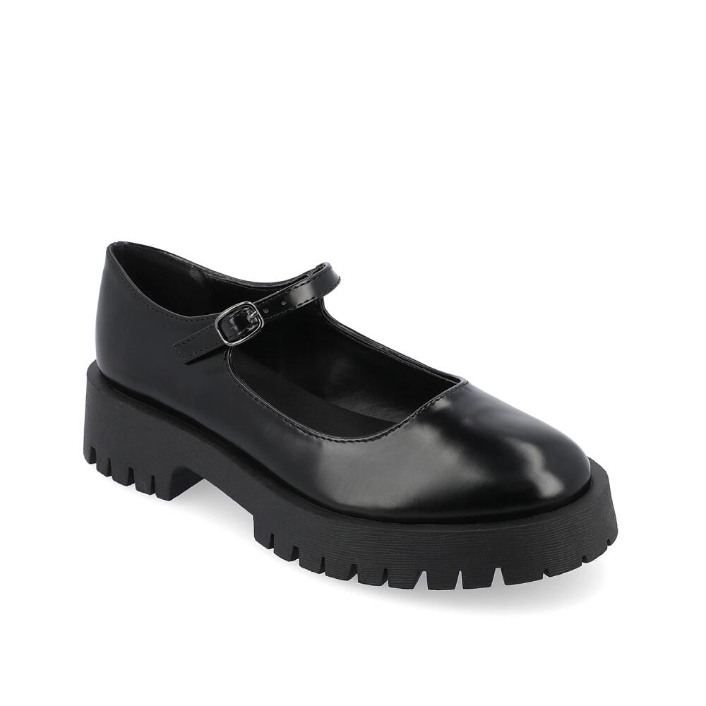 Journee Collection Wide Width Kamie Mary Jane Loafer | Women's | Black Cover