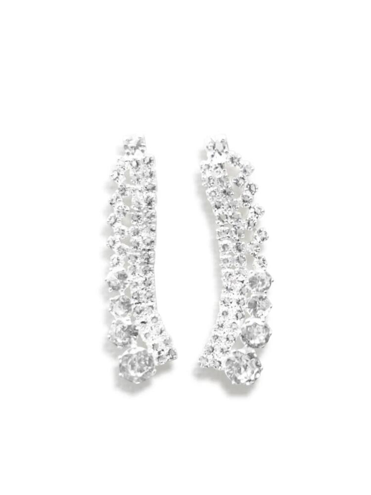 Hzmer Jewelry crystal-embellished earrings - Silver Cover