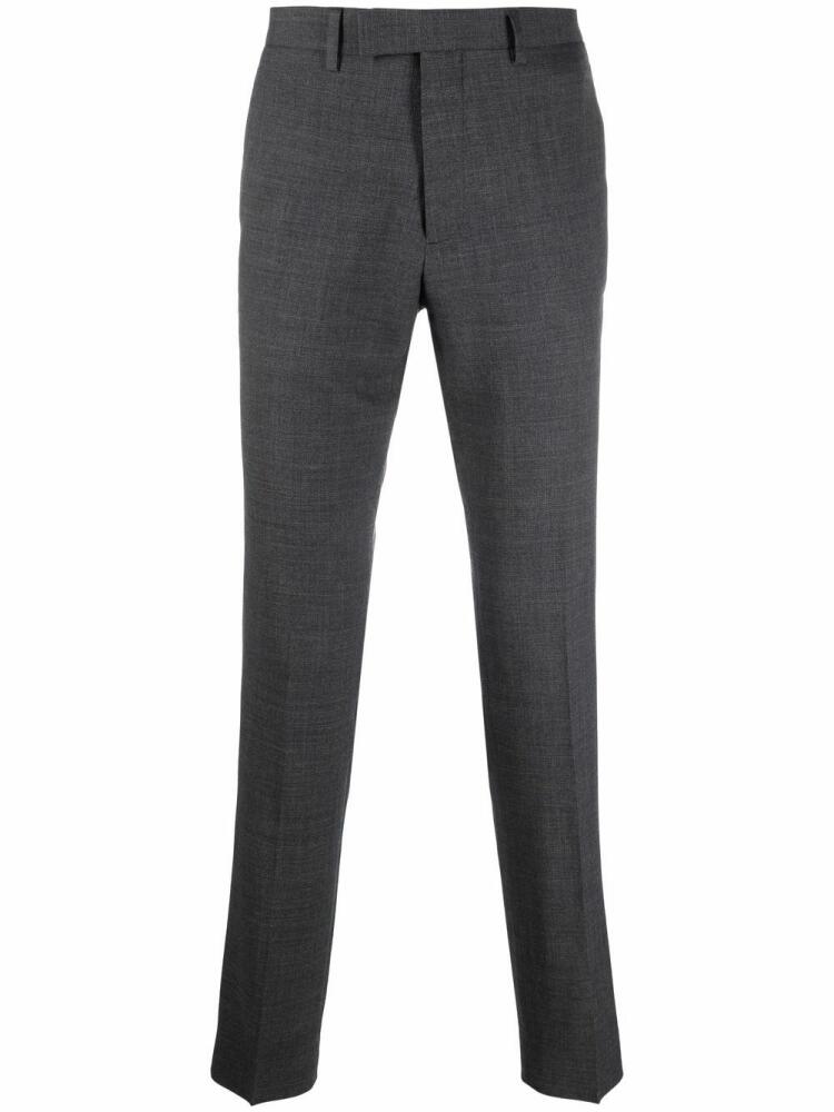 SANDRO straight-leg tailored wool trousers - Grey Cover