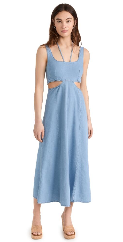 LNA Lorelei Chambray Dress Faded Blue Cover