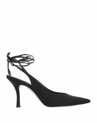 Ovye' By Cristina Lucchi Woman Pumps Black Textile fibers, Soft Leather Cover