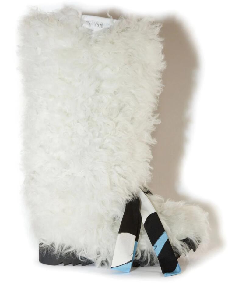 PUCCI Freezy shearling boots - White Cover