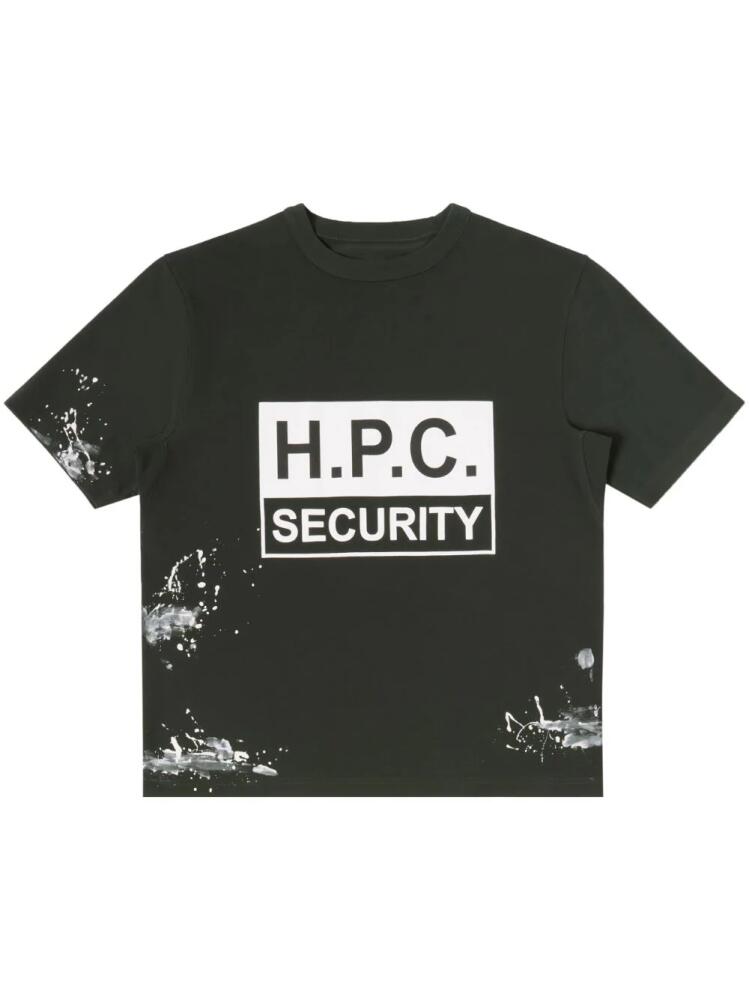 Heron Preston Security logo-print cotton T-shirt - Black Cover