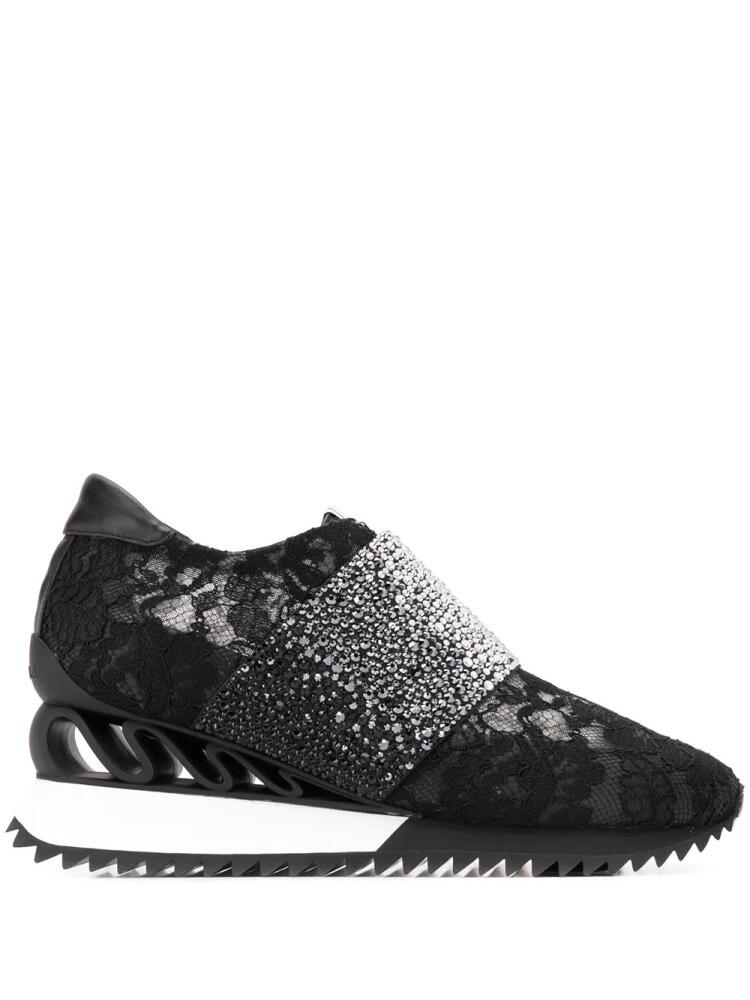 Le Silla rhinestone embellished sneakers - Black Cover