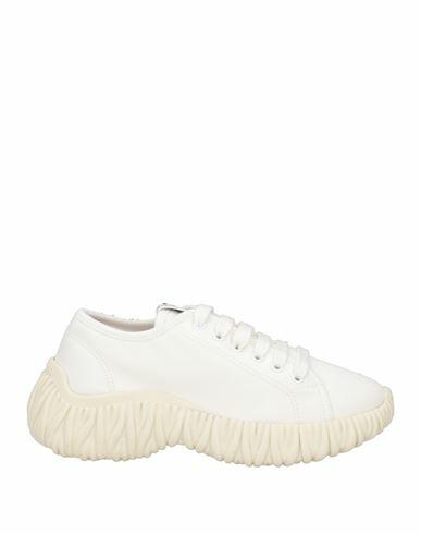 Miu Miu Woman Sneakers White Textile fibers Cover