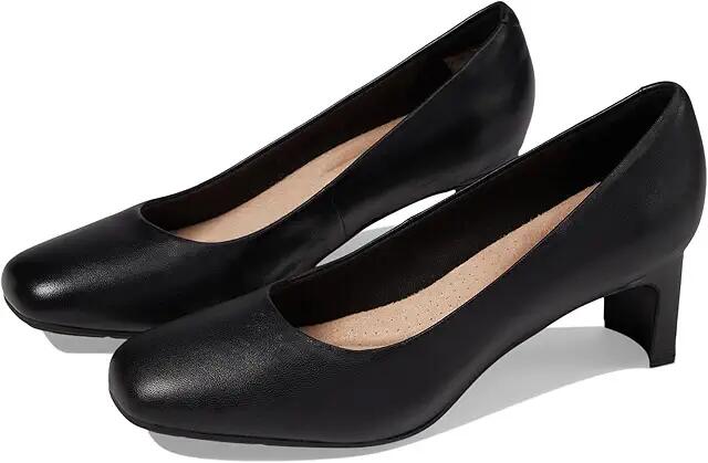 Clarks Kyndall Iris (Black Leather) High Heels Cover