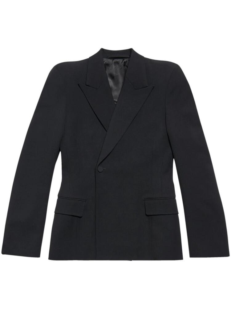 Balenciaga double-breasted wool blazer - Black Cover