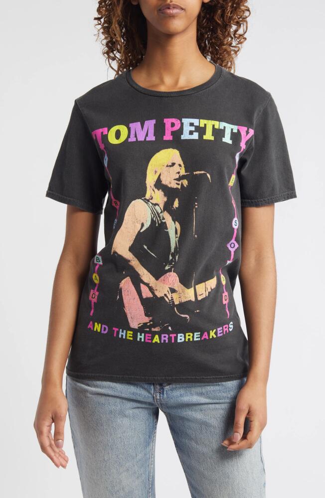 Philcos Tom Petty Oversize Cotton Graphic T-Shirt in Black Cover