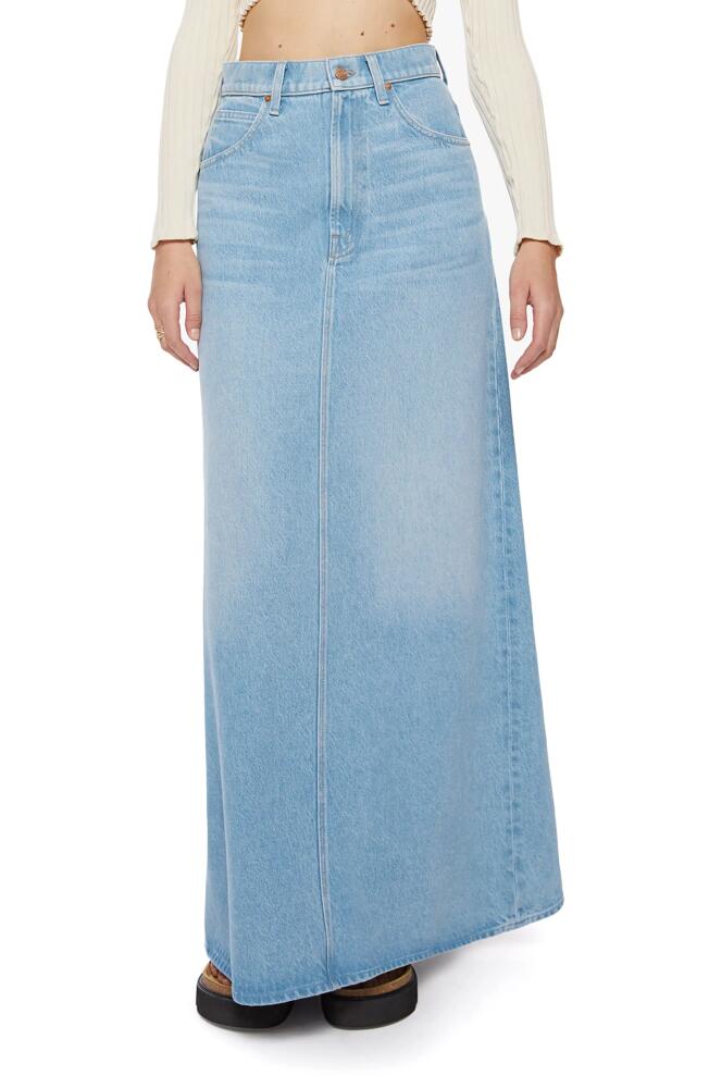 MOTHER The Sugar Cone Denim Maxi Skirt in Sweet And Sour Cover