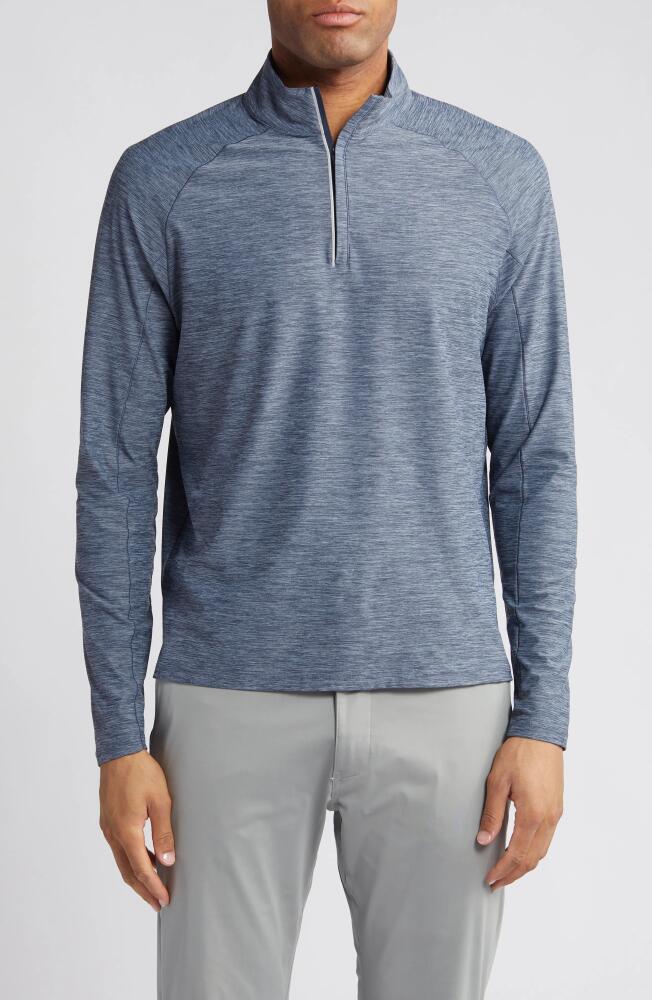 johnnie-O Baird Quarter Zip Performance Pullover in Wake Cover