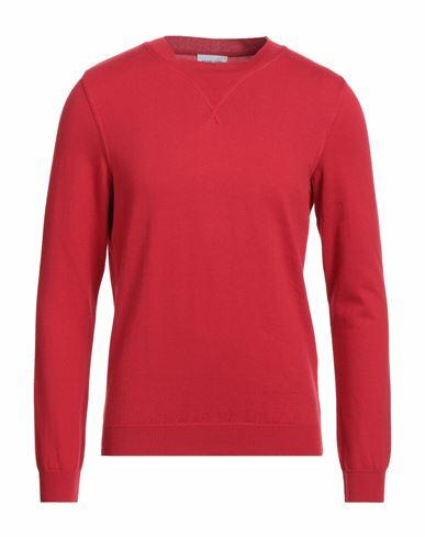 Scaglione Man Sweater Red Cotton Cover