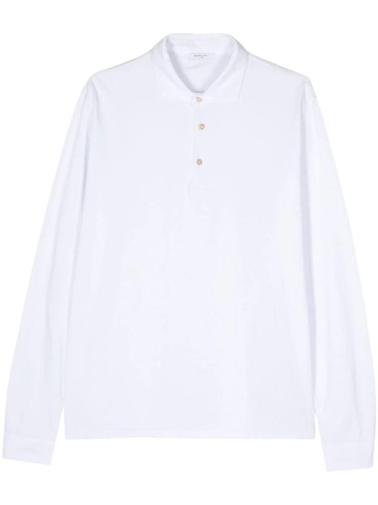 Boglioli cotton jersey polo shirt - White Cover