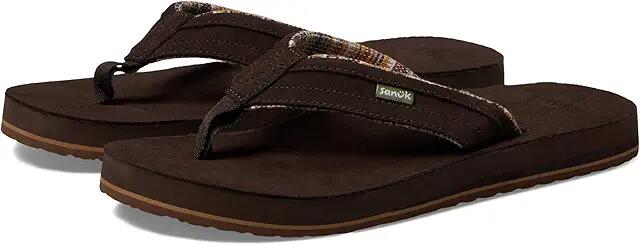 Sanuk Ziggy ST Suede (Brown) Men's Shoes Cover