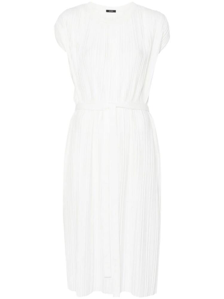 JOSEPH pleated jersey maxi dress - White Cover