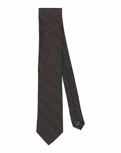 Grey Daniele Alessandrini Man Ties & bow ties Black Silk Cover