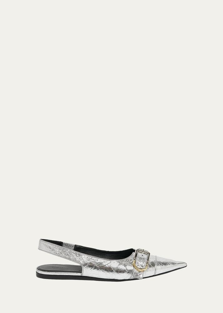 Givenchy Voyou Metallic Buckle Slingback Ballerina Flats Cover