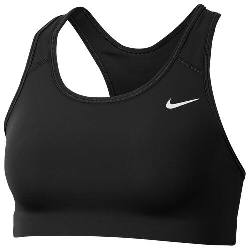 Nike Womens Nike Pro Swoosh Medium Bra - Womens Black/White XS Cover