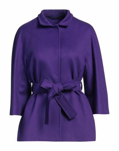 Piacenza Cashmere 1733 Woman Coat Purple Virgin Wool Cover