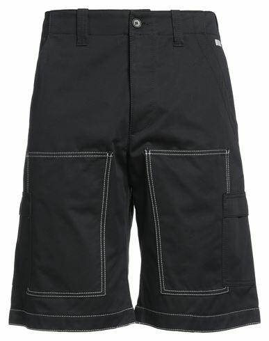 Msgm Man Shorts & Bermuda Shorts Black Cotton Cover