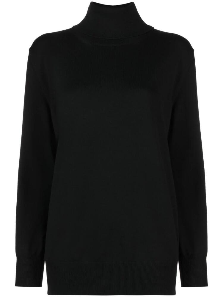 Jil Sander ribbed-knit wool jumper - Black Cover