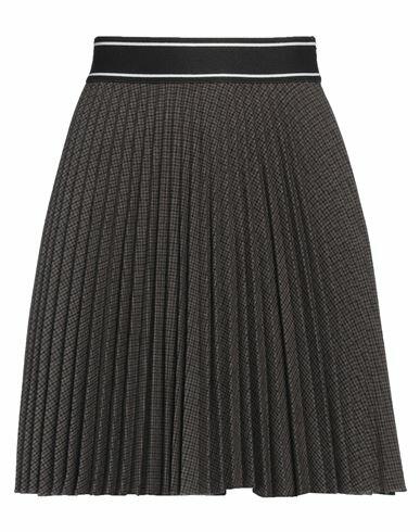 Sandro Woman Mini skirt Dark brown Polyester, Viscose, Elastane Cover