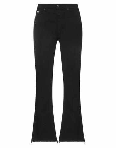 (+) People Woman Pants Black Cotton, Elastomultiester, Elastane Cover