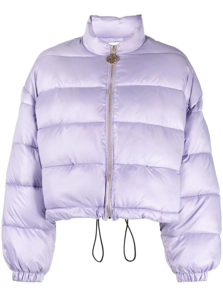 Patou cropped puffer jacket - Purple Cover