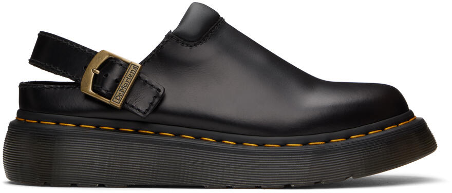 Dr. Martens Black Laketen Slingback Platform Mules Cover