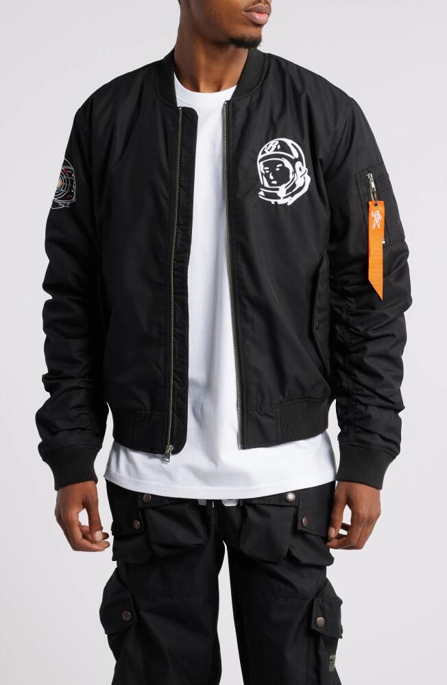 Billionaire Boys Club Thero Embroidered Twill Bomber Jacket in Black Cover