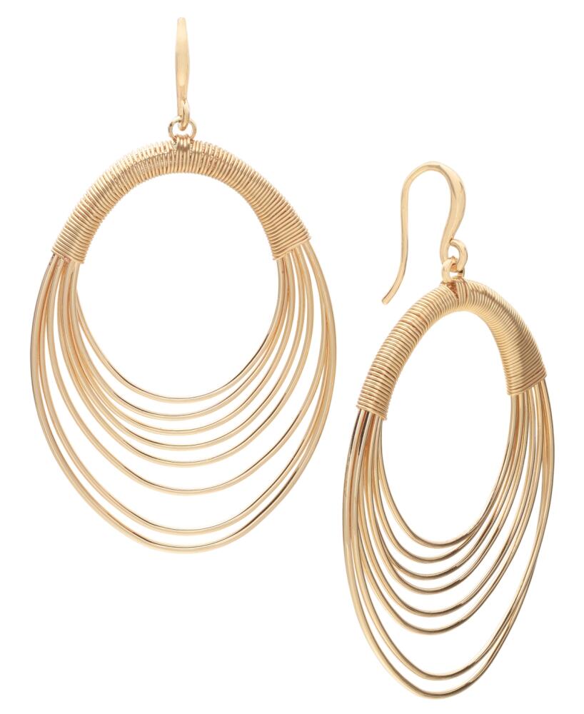 Style & Co Layered Oval Drop Earrings, Created for Macy's - Gold Cover