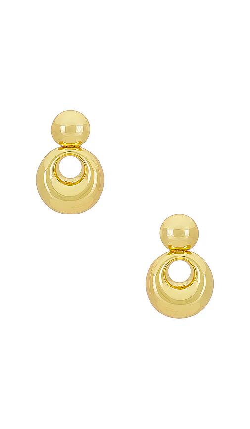 Lele Sadoughi Medallion Drop Earrings in Metallic Gold Cover