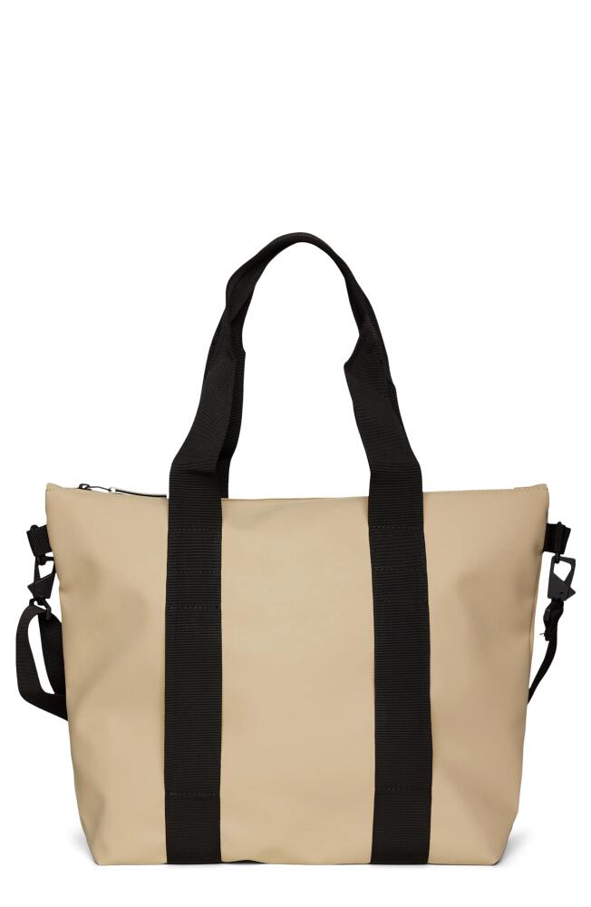 Rains Waterproof Tote Bag in Sand Cover