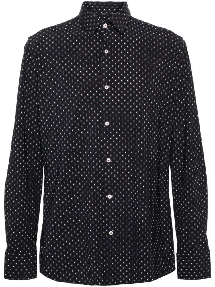 BOSS graphic-print long-sleeve shirt - Black Cover