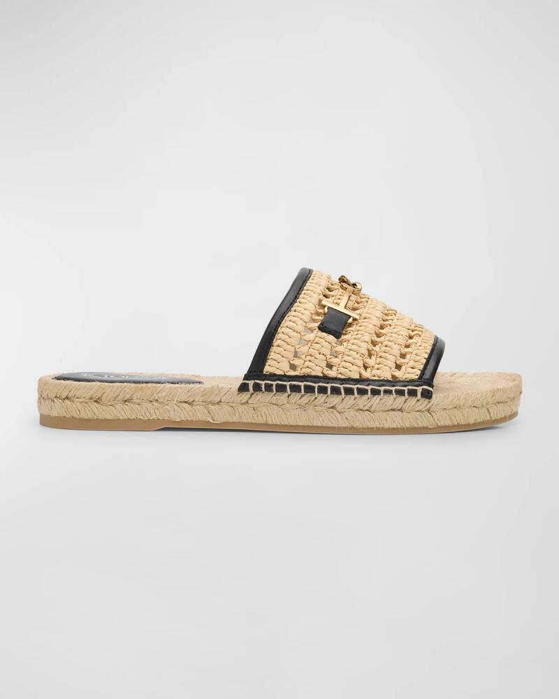 Tod's Raffia T-Ring Slide Espadrilles Cover