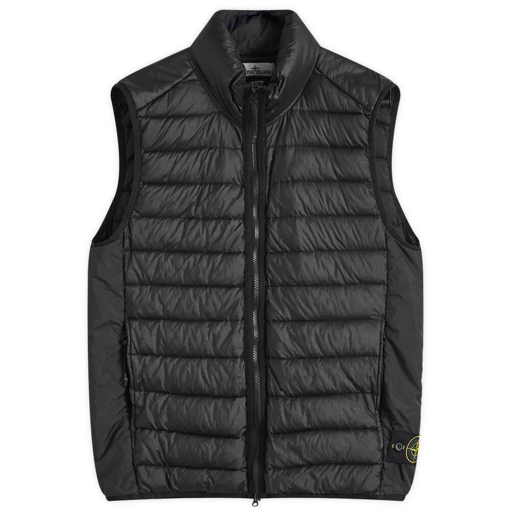 Stone Island Men's Lightweight Down Vest in Black Cover