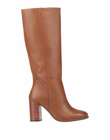 Paola Ferri Woman Boot Tan Soft Leather Cover