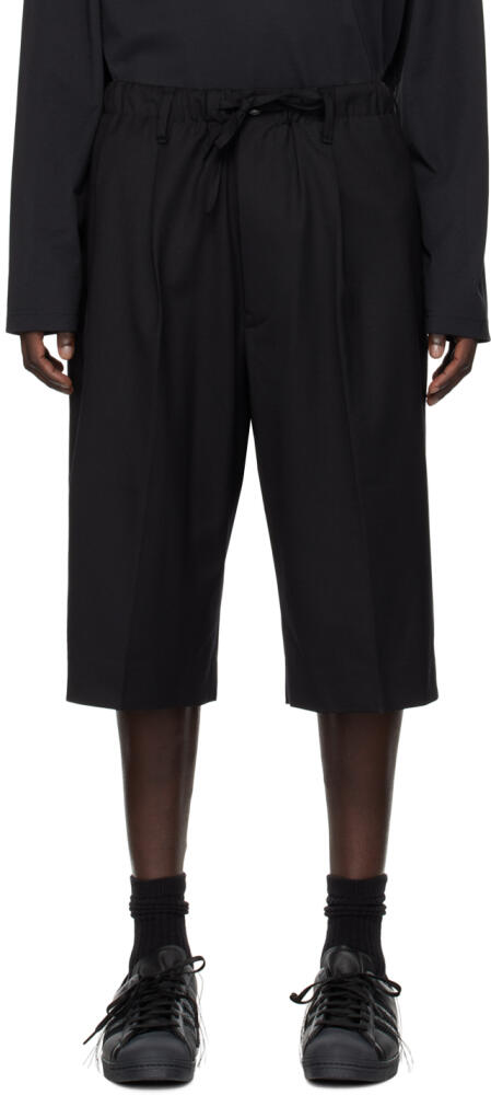 Y-3 Black Loose-Fit Shorts Cover