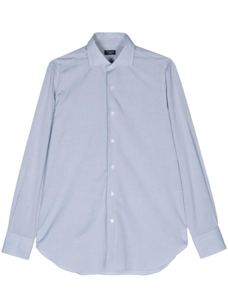 Finamore 1925 Napoli classic-collar cotton shirt - Blue Cover