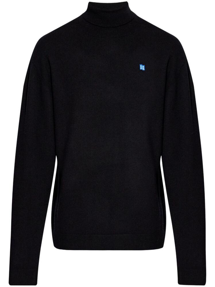 Ader Error logo-patch knit jumper - Black Cover