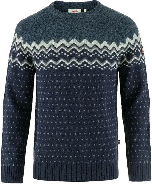 Fjallraven Ovik Knit Sweater (Dark Navy/Mountain Blue) Men's Sweater Cover