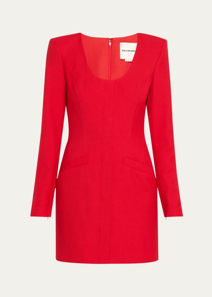 Roland Mouret Tailored Wool Mini Dress Cover