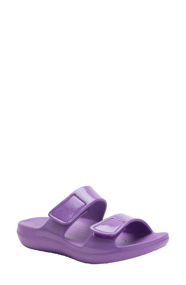 Alegria by PG Lite Orbyt Slide Sandal in Iris Gloss Cover