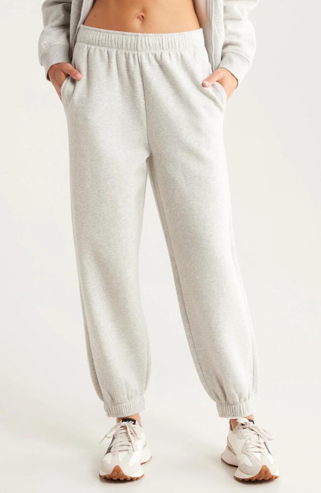 Zella Cloud Fleece Joggers in Grey Light Heather Cover